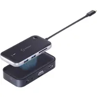 Renkforce RF-4499450 Mini-station d'accueil USB-C Convient pour marque : Universal Transmission d'images sans fil, lecteur de cartes intégré (RF-4499450)