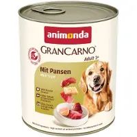 Animonda Gran Carno Adult with Tripe Pâtée avec rumen pour chiens adultes 6x800 g