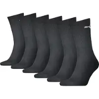 Puma Chaussettes CREW SOCK Pack de 6 hommes - Noir - 43 / 46