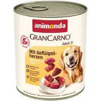 Animonda GranCarno Porc avec des cœurs de volaille 12x800 g
