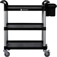 Toolcraft 88 70 91 Chariot de service aluminium, plastique Couleur du fabricant: aluminium (naturel), noir