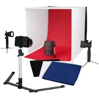 Caruba Studio Photo Portable 40x40x40 cm + Lampe LED (2x)