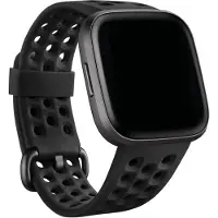 Fitbit Bracelet Sport silicone pour Versa / Versa 2 / Versa Lite - Taille S - Noir