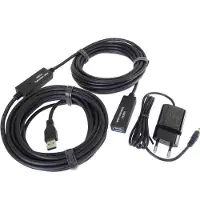PremiumCord Répéteur USB 3.0 et câble d'extension A/M-A/F 10 m (ku3rep10)