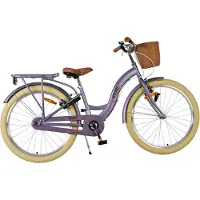 Volare Vélo enfant Blossom - Fille - 24 pouces - Violet - Deux freins à main