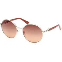 GUESS Lunettes de soleil GU00260 pour femme, doré pâle brillant, 56/18/135