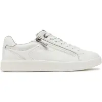 Tamaris Chaussure de sport à lacets 'Leder-Sneaker' blanc