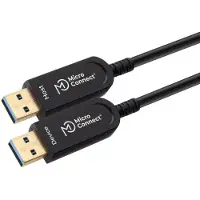 Microconnect USB3.0AA15BOP Câble USB 15 m 3.2 Gen 1 (3.1 Gen 1) USB A Noir (USB3.0AA15BOP)