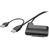 Renkforce Adaptateur disque dur/SSD [1x USB 2.0 mâle A - 1x SATA combi mâle 7+15pins] 0.30 m contacts dorés