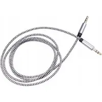 Libox Prise jack 3,5 mm - câble 3,5 mm 1,5 m fiche argent (LB0095) (1.50 m, Câble AUX)