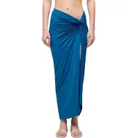 Sundek Pareo Skirt In Lycra Sarong Bleu S Femme