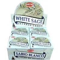 HEM Encens Cônes Sauge Blanche HEM Lot 12 Boites (White Sage)