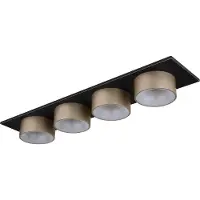 Globo Plafonnier LED, métal, anthracite, champagne, L 86 cm