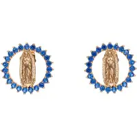 Gaya Boucles d'oreilles bleu roi / or