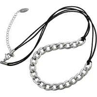 NAEMI Chaîne noir / argent