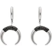 NAEMI Boucles d'oreilles noir / argent