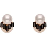 Gaya Boucles d'oreilles or / noir / blanc perle