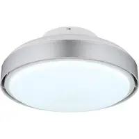 Globo 03667SI, Ventilateur, Argent, Blanc