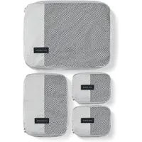 Kapten & Son Trousses de toilette 'Packing Cubes Set Small' gris clair / noir