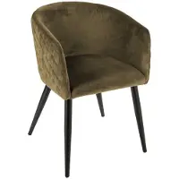 Atmosphera Armchairs Marlo Velvet, khaki, 56x55x76cm