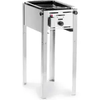 Hendi Barbecue à gaz en acier inoxydable | Incl. Poêle + Grill
