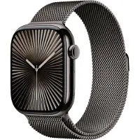 Apple Watch Series 10 4G 46 mm Titane Noir Bracelet Milanais M/L