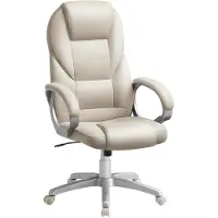 Bauhaus Chaise de bureau ergonomique OBG022W01, couleur crème