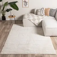 FRAAI Tapis japandi - Yori Abstract Lines Crème | 240x340 cm | Rectangulaire | Pile haute