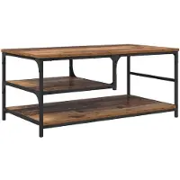 vidaXL Table basse en vieux bois 90 x 49 x 40 cm Bois composite