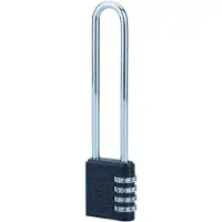 Fth Thirard Cadenas à code compact 04 à anse en acier nickelé 126 mm