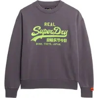 Superdry Vl Neon Loose Sweatshirt Gris XS Femme