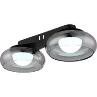Globo Lampe de plafond à design Carlene 2-noir clair