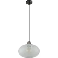 Globo Lampe pendante simple Brokana Bronze à fusil