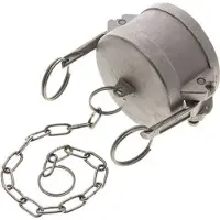 Tameson Embout d'accouplement de sécurité Camlock DN 60 (2 1/2'') en acier inoxydable Type DC MIL-C-27487