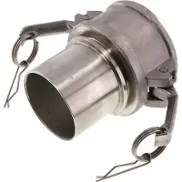 Tameson Raccord Camlock DN 75 (3'') en acier inoxydable Pilier de tuyau (75 mm) Type C EN 14420-7 (DIN 2828)