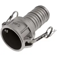 Tameson Raccord Camlock DN 50 (2'') en aluminium Pilier de tuyau (50 mm) Type C MIL-C-27487