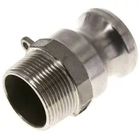 Tameson Accouplement Camlock DN 32 (1 1/4'') en acier inoxydable Filetage NPT mâle 1 1/4'' Type F MIL-C-27487