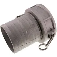 Tameson Raccord Camlock DN 120 (5'') en aluminium Pilier de tuyau (127 mm) Type C MIL-C-27487