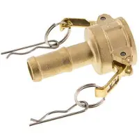 Tameson Raccord Camlock DN 20 (3/4'') en laiton Pilier de tuyau (19 mm) Type C MIL-C-27487