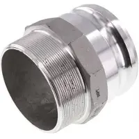Tameson Accouplement Camlock DN 90 (4'') en aluminium R 4'' à filetage mâle Type F MIL-C-27487
