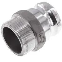 Tameson Accouplement Camlock DN 60 (2 1/2'') en aluminium R 2 1/2'' à filetage mâle Type F MIL-C-27487