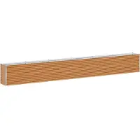 vidaXL Lit surélevé brun clair 582 x 50 x 68 cm Acier galvanisé