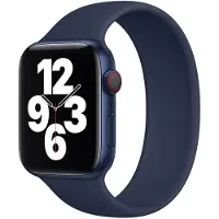 Apple Bracelet Boucle unique en Silicone pour Watch | 44/45/46/49 mm - Taille 11 - Deep Navy