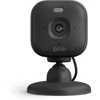 Amazon Blink Mini 2K+ Pack de 2, Caméra IP de sécurité, Intérieur, Sans fil, Bureau, Noir, Cube