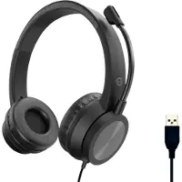 Conceptronic POLONA05B écouteur/casque Avec fil Arceau Appels/Musique USB Type-A Noir