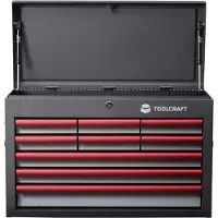 Toolcraft 887090 Servantes d'atelier Couleur du fabricant : Gris, Anthracite, Rouge