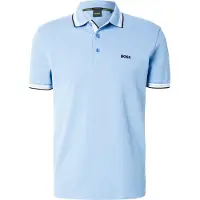 BOSS T-Shirt 'Paddy' bleu ciel / noir / blanc