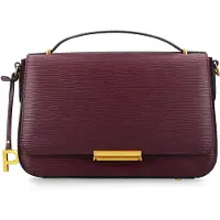PICARD sac à épaule bandoulière sac à épaule Calais Crossover Bag with Flap Vino bordeaux