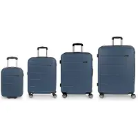 Gabol Future Plus Spinner Expandable 240l Trolley Bag 4 Units Bleu