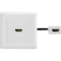 Renkforce RF-4538136 Adaptateur HDMI [1x HDMI femelle - 1x HDMI femelle] Blanc Contacts plaqués or 15.00 cm